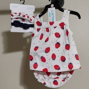 Patriotic Strawberry Outfit